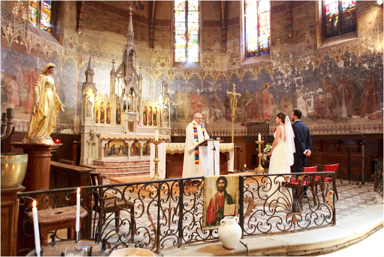 Cérémonie religieuse du mariage à l’église de Verfeuil